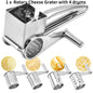 1/4pcs Drums Blades Rotary Cheese Grater Cheese Cutter Slicer Stainless Steel Cheese Shredder Butter Nut Cutter Kitchen Gadgets