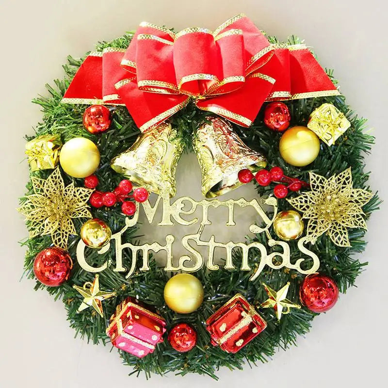 Handmade Christmas Wreath — Lush Simulation Greenery Door & Window Decoration
