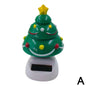Solar Dancing Christmas Car Ornaments – Santa, Snowman, Reindeer & Tree Bobblehead Figures