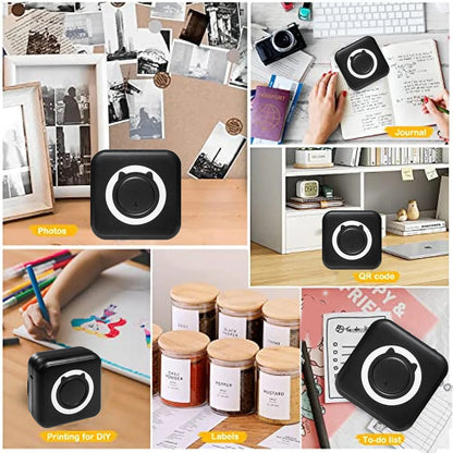 Mini Portable Thermal Photo & Label Printer — Wireless Bluetooth, 58mm, iOS & Android