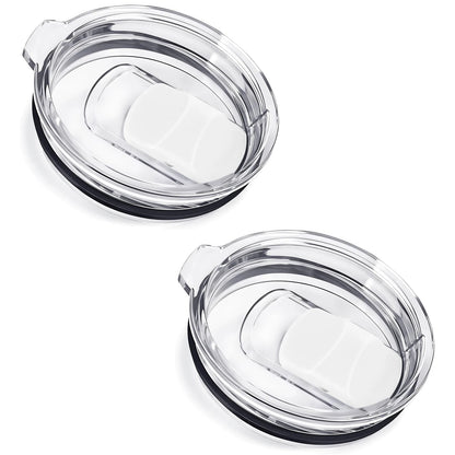 2Pcs 30oz /20oz Tumbler Lids, Travel Spill Proof Cup Lids Covers with Magnetic Slider Switch, BPA Free