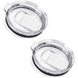 2Pcs 30oz /20oz Tumbler Lids, Travel Spill Proof Cup Lids Covers with Magnetic Slider Switch, BPA Free