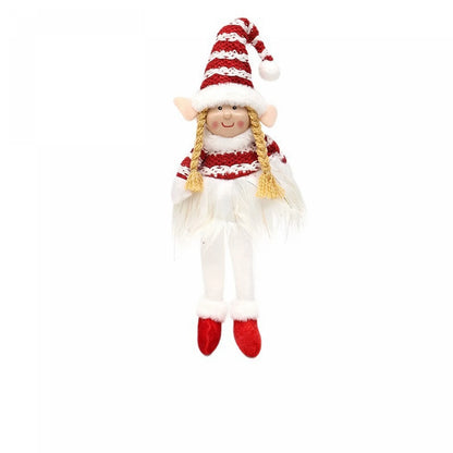 Christmas Elf Girl Plush Toy — Soft Stuffed Holiday Doll