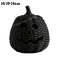 Hand-Woven Wicker Pumpkin Lantern with Witch Hat — Halloween Candle Holder & Fall Decor
