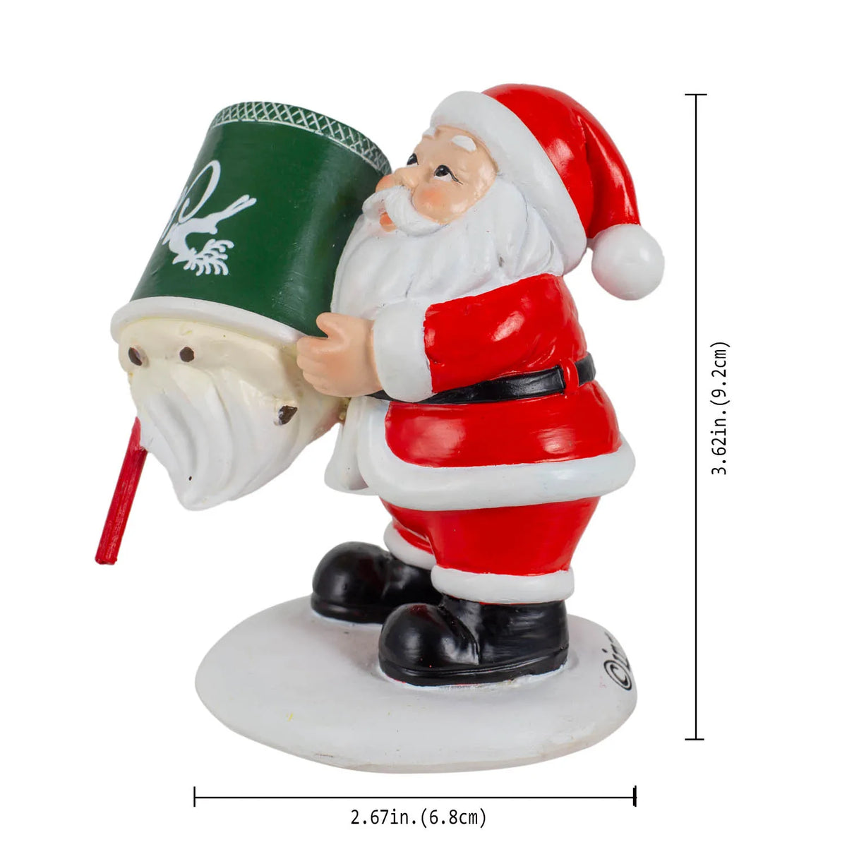 Christmas Village Figurines – Hand-Painted Resin Kids & Santa Scene Accessories