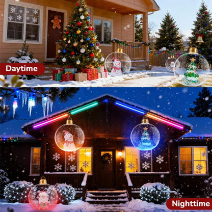 Christmas Tree Ornaments – Snowman, Santa & Tree Designs with Optional LED