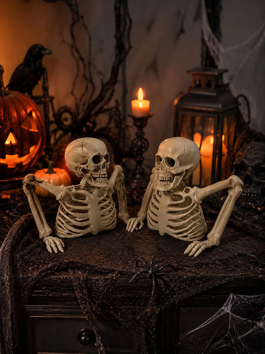 Halloween Half Skeleton Prop — Horror Scene Decoration for Haunted Houses & Escape Rooms