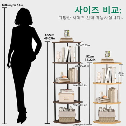 Corner Wall Storage Rack — Shelves for Living Room, Kitchen & Bedroom