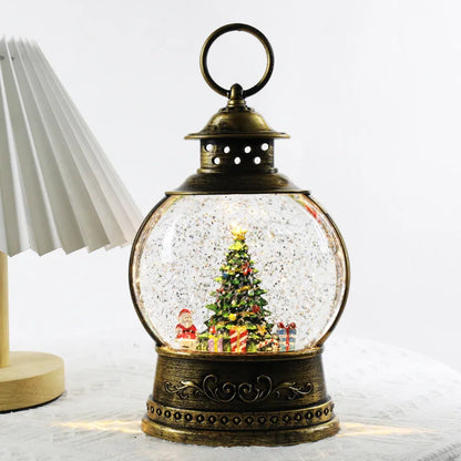 Christmas Crystal Music Box — Retro Holiday Melody Tabletop Decoration