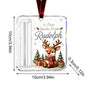 Christmas Acrylic Cash Holder Ornament — Reusable Holographic Money Gift