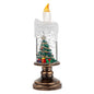 Christmas Crystal Ball Music Box Lantern — Snowflake Holiday Candlestick Decor