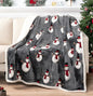 Christmas Throw Blanket, Christmas Decorations Gifts for Women Sherpa Winter Holiday Blanket Soft Christams Throws for Sofa Bed