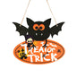 Halloween Wooden Pendant Ornaments — Pumpkin, Ghost & Trick-or-Treat Door & Party Decor