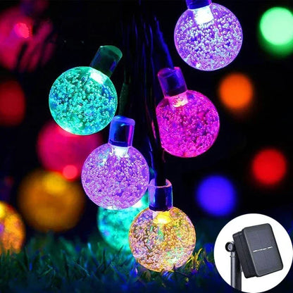 Solar LED String Fairy Lights — IP65 Waterproof Outdoor Garden Lights