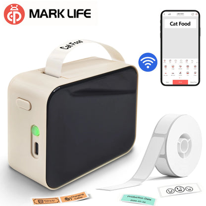Marklife P15 Mini Bluetooth Label Printer — Portable Thermal Sticker Maker, No Ink Needed