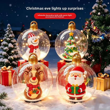 Christmas Tree Ornaments – Snowman, Santa & Tree Designs with Optional LED