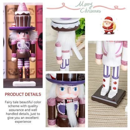 Classic Wooden Nutcracker Soldier Figurine — Hand-Painted Christmas Desktop Decor