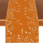 Fall Table Runner Printed Thanksgiving Maple Leaf Linen Runners, Seasonal Autumn Holiday Table Decor for Kitchen, Dining, Party