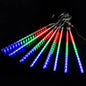 Christmas Meteor Shower LED String Lights — Indoor & Outdoor Rain Drop Lights