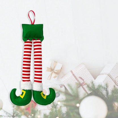 Christmas Elf Legs Ornament — Funny Holiday Tree & Car Decoration