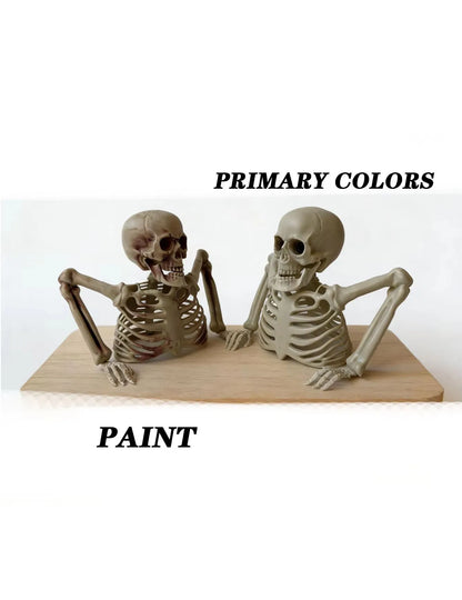 Halloween Half Skeleton Prop — Horror Scene Decoration for Haunted Houses & Escape Rooms