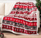 Christmas Throw Blanket, Christmas Decorations Gifts for Women Sherpa Winter Holiday Blanket Soft Christams Throws for Sofa Bed