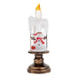 Christmas Crystal Ball Music Box Lantern — Snowflake Holiday Candlestick Decor