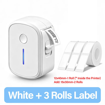 Portable Mini Bluetooth Label Printer — Inkless Self-Adhesive Thermal Sticker Maker
