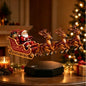 Magnetic Levitation Floating Santa Sleigh Ornament — Rotating Reindeer Holiday Decor