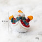 Christmas Resin Santa & Snowman Desktop Figurine – Holiday Décor & Photography Prop