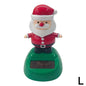 Solar Dancing Christmas Car Ornaments – Santa, Snowman, Reindeer & Tree Bobblehead Figures