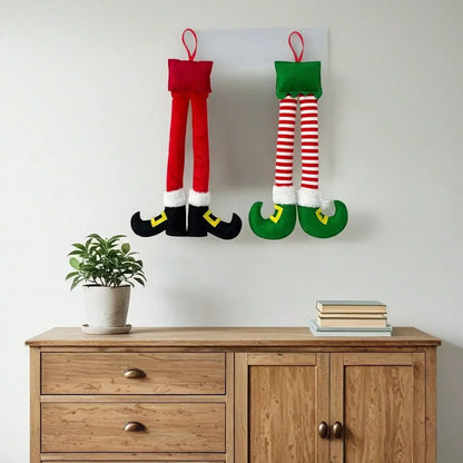 Christmas Elf Legs Ornament — Funny Holiday Tree & Car Decoration