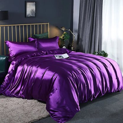 Silky Soft Duvet Cover Set with Zipper & Corner Ties