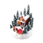 Christmas LED Resin Ornament – Santa Castle & Snow House Light-Up Figurine
