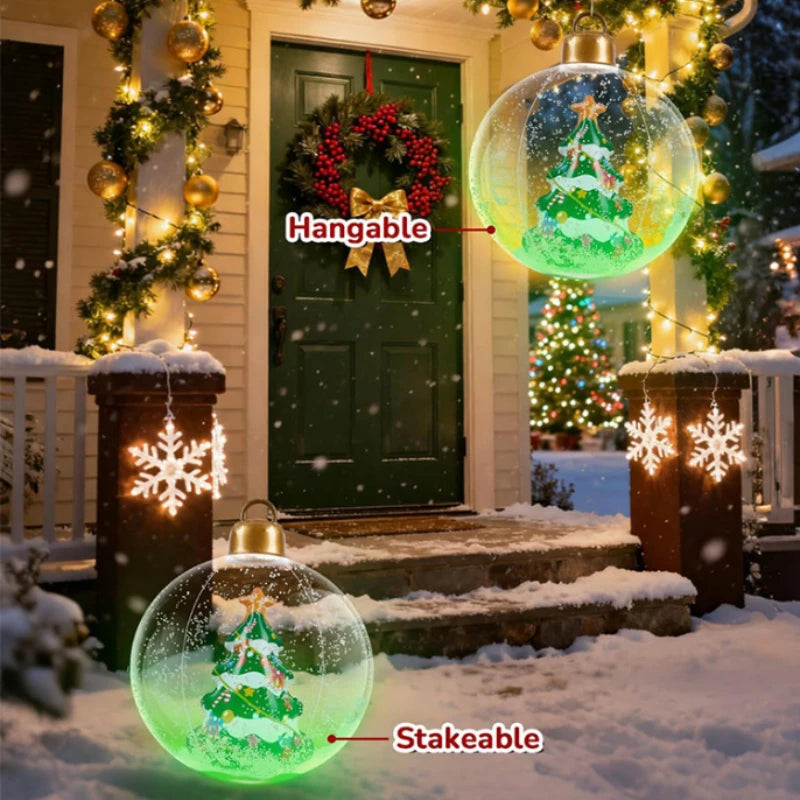 Christmas Tree Ornaments – Snowman, Santa & Tree Designs with Optional LED