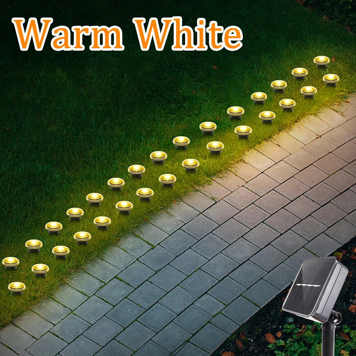 Solar LED Garden Pathway Light — 8 Modes, Waterproof Outdoor Stake Lamp