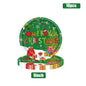2026 Christmas New Decorations Green Party Tableware Set Disposable Paper Plates Cups Napkins For New Year Eve Dinner Supplies