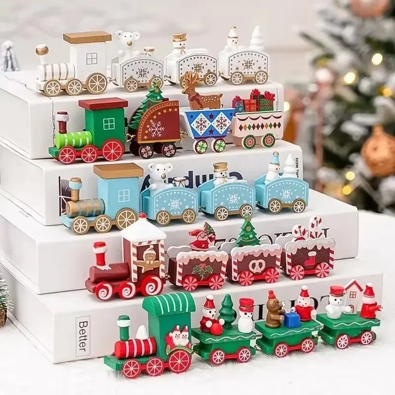 Classic Christmas Train Ornament — Festive Holiday Tabletop & Under-Tree Decor