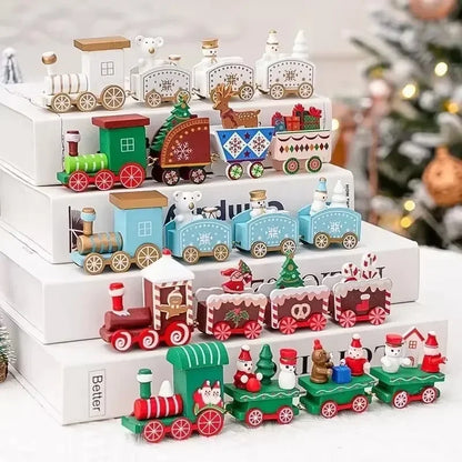 Classic Christmas Train Ornament — Festive Holiday Tabletop & Under-Tree Decor