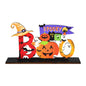 Halloween Wooden Pendant Ornaments — Pumpkin, Ghost & Trick-or-Treat Door & Party Decor