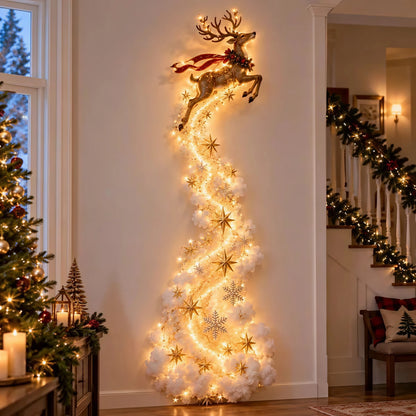 Christmas LED Glowing Wall Hanging Ornament – Lighted Holiday Scene Décor