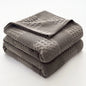 100% Cotton Waffle Throw Blanket — All-Season Sofa & Bed Cover