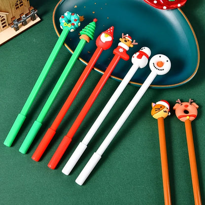 Christmas-Themed Ballpoint Pen Set — Festive Holiday Stationery & Stocking Stuffer