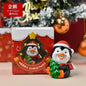 Christmas Resin Animal Figurine Ornament — Cute Holiday Desktop Decor