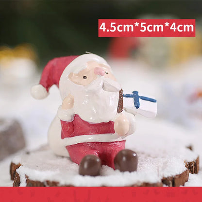 Christmas Miniature Figurines – Whimsical Resin Holiday Characters