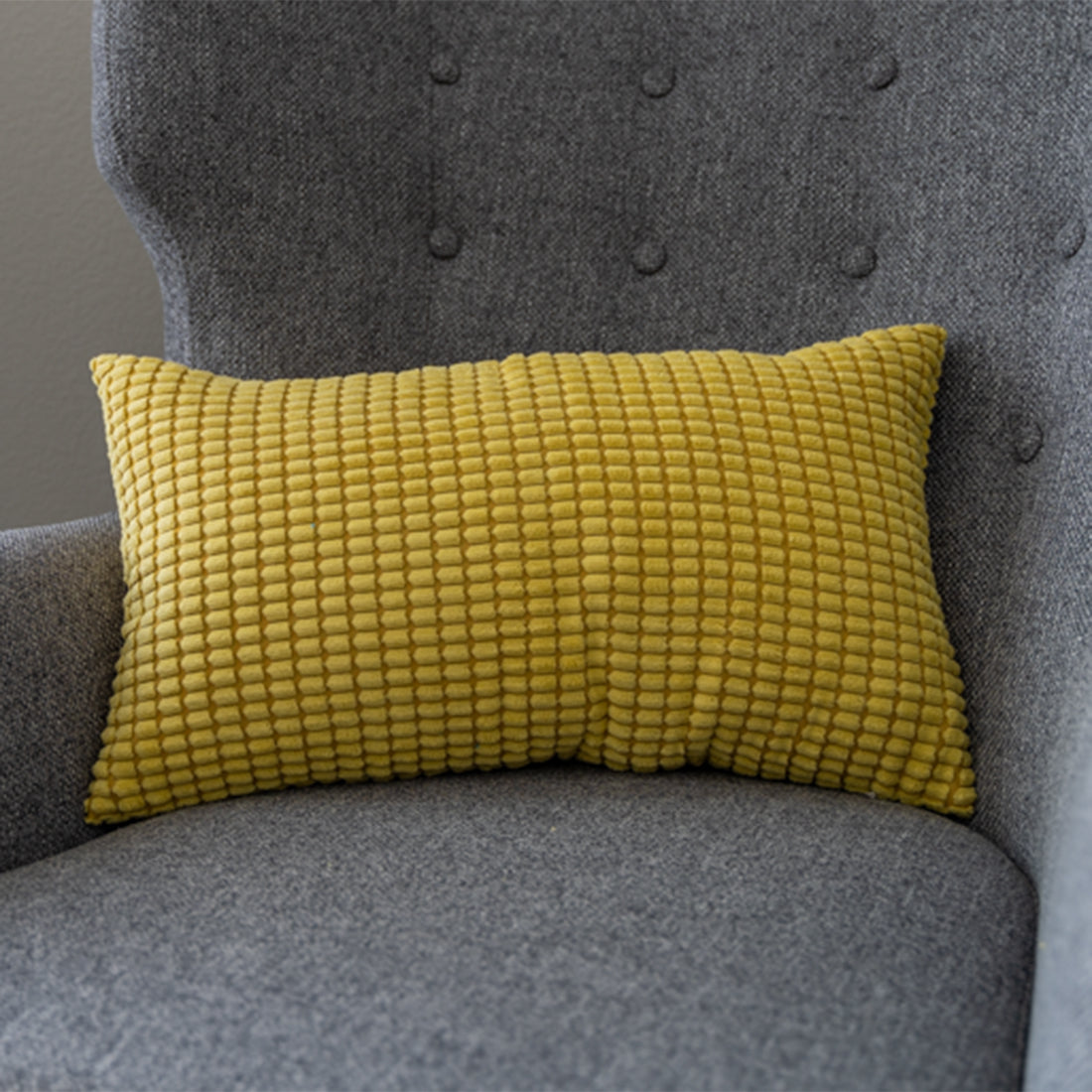 12''x20'' Soft Chenille Dot Throw Pillow | 8 Colors – Plush Textured Design | Cozy Modern Lumbar Accent | Insert Included