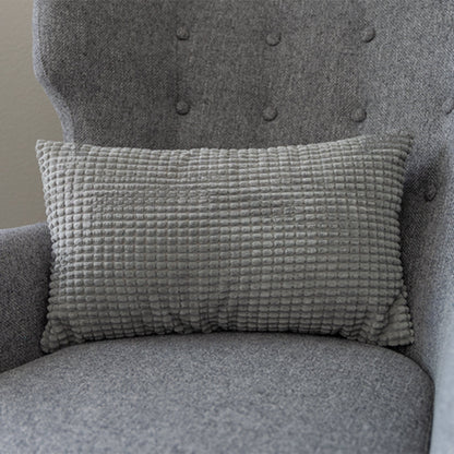 12''x20'' Soft Chenille Dot Throw Pillow | 8 Colors – Plush Textured Design | Cozy Modern Lumbar Accent | Insert Included