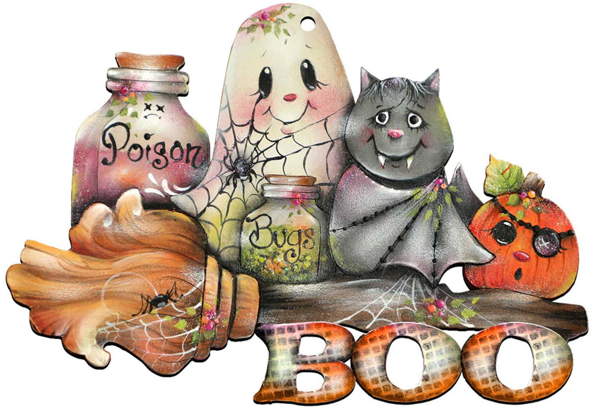 Brunhilda's Broom Halloween Door & Wall Decor