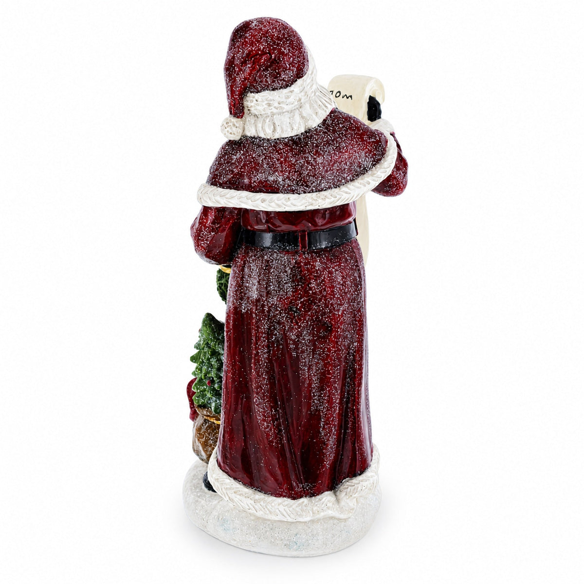 11.5in Santa Reading Christmas Figurine