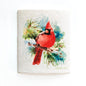 Cardinal Bird Swedish Dishcloth — Eco-Friendly Reusable Kitchen Cloth in Red